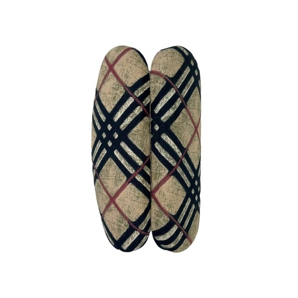 Burberry Sunglasses Eye Glasses Clam Shell Hard Case Nova Check Made in Italy - Picture 10 of 15